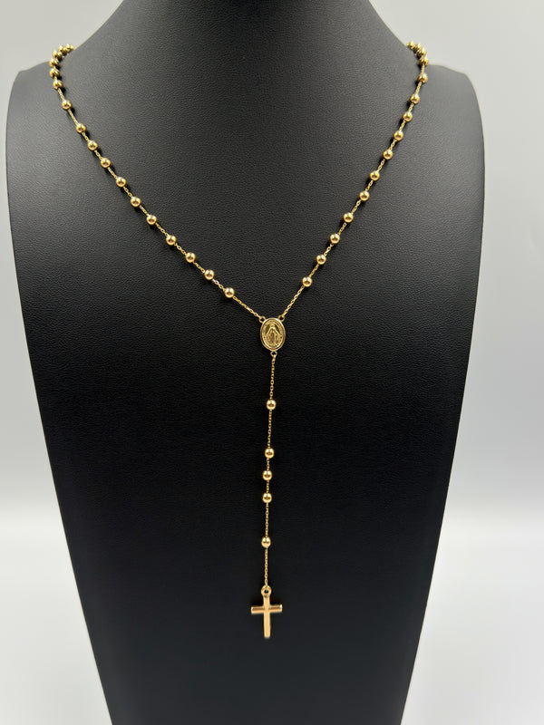 18K Gold Traditional Catholic Rosary Chain