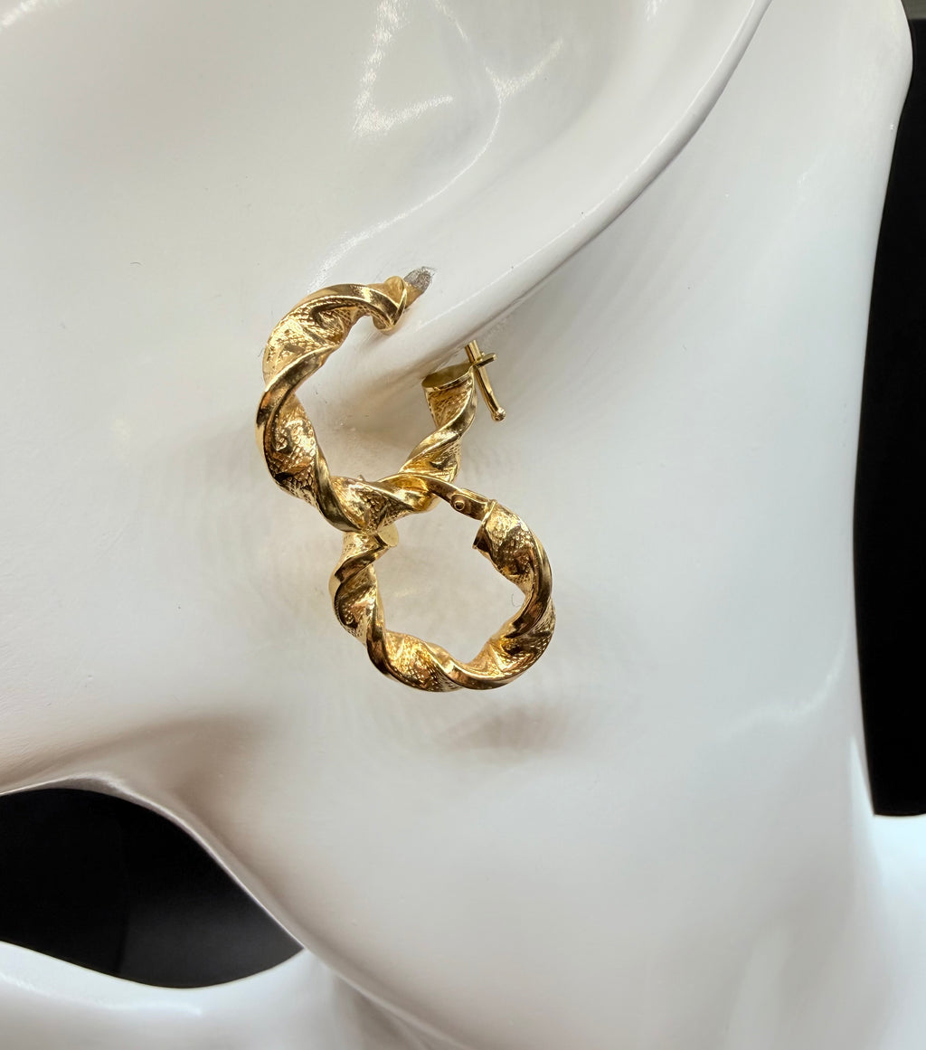 Argollas - Candongas Oro 18K Italiano 1.86 g