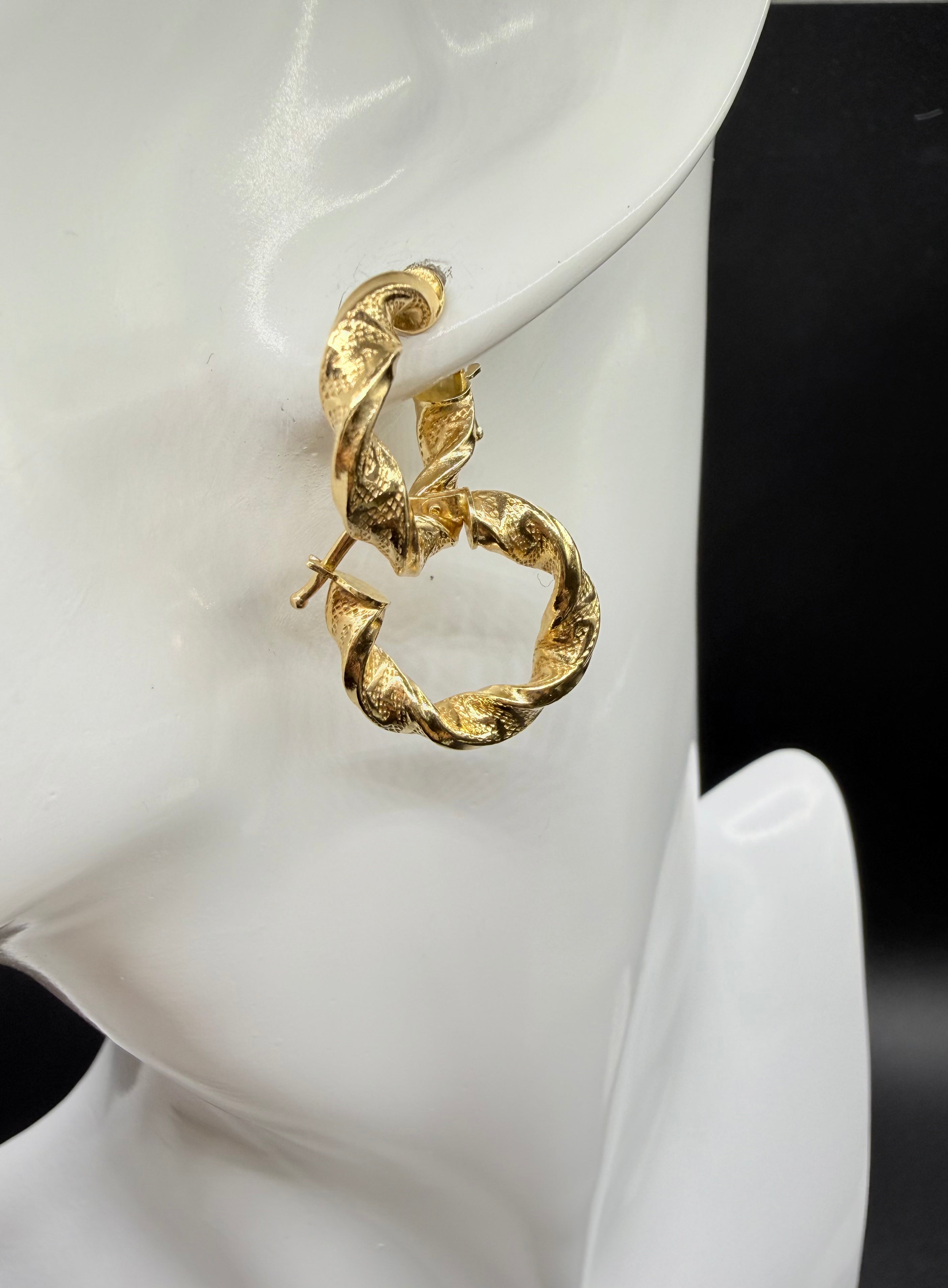 Argollas - Candongas Oro 18K Italiano 1.86 g