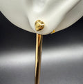 Aretes - Topos Corazón Oro 18K Italiano 1.05 g
