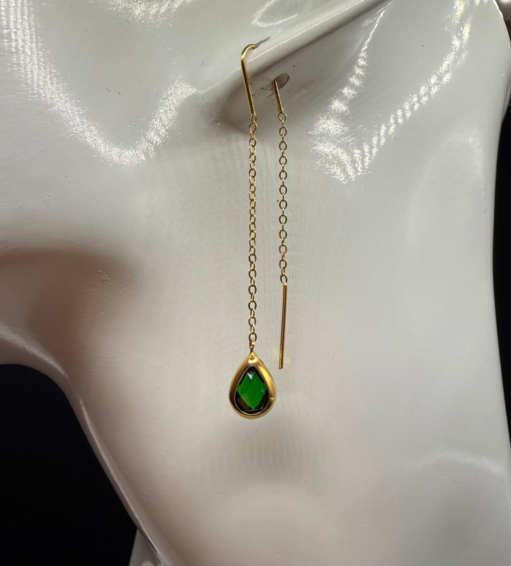 Arete -Largo  Oro 18K Italiano 1.90 g