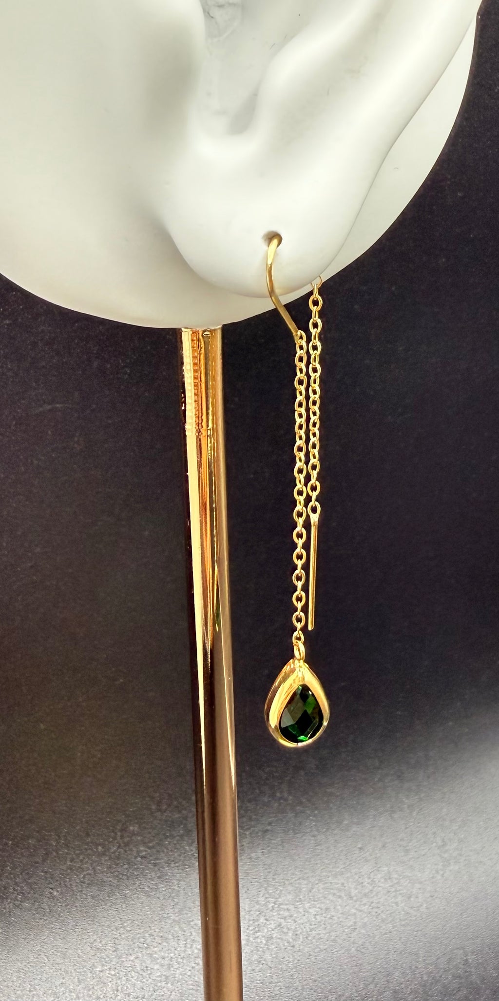 Arete -Largo  Oro 18K Italiano 1.90 g