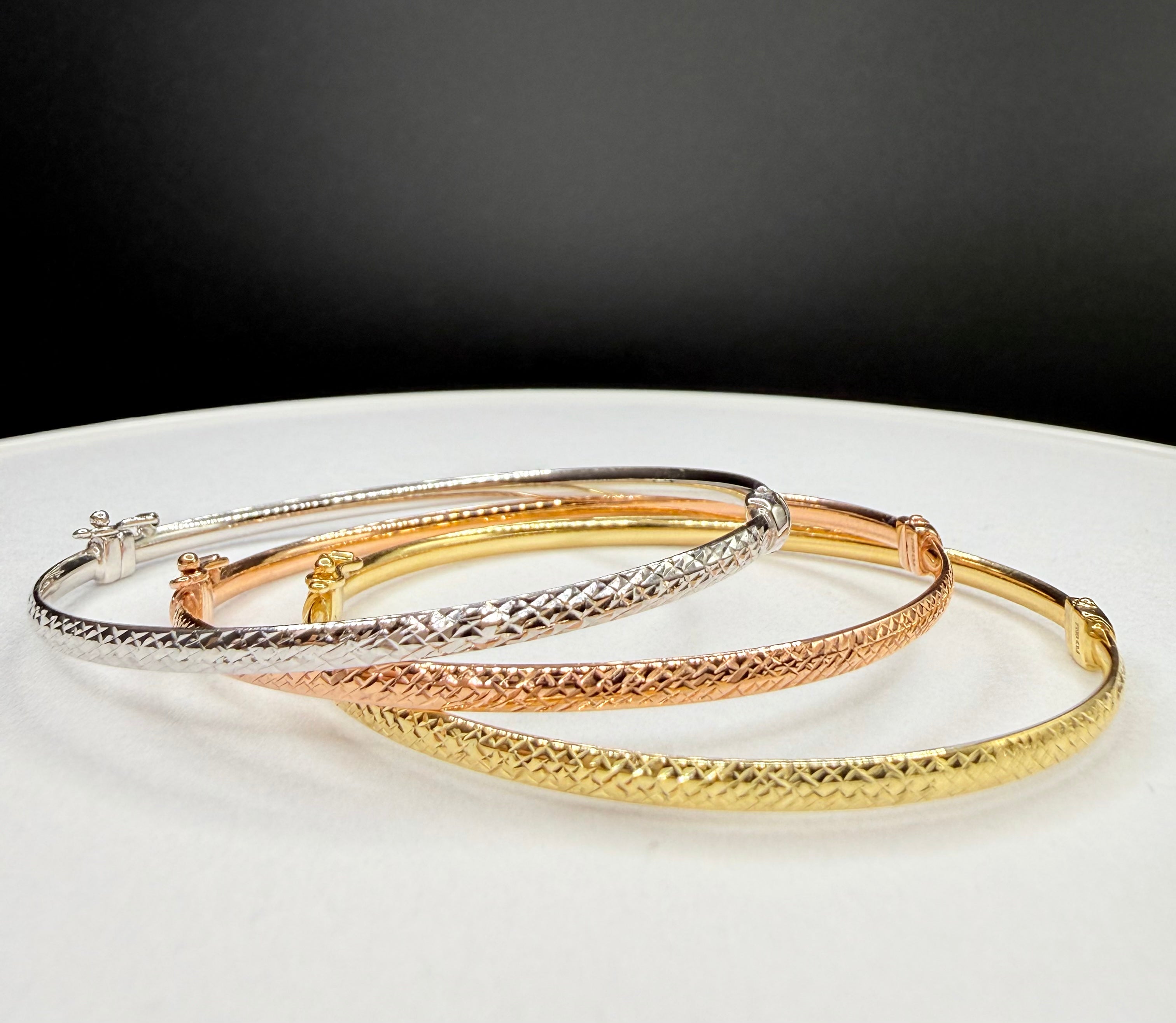 Aro de Mano 3 Colores Oro 18K 9.59 g