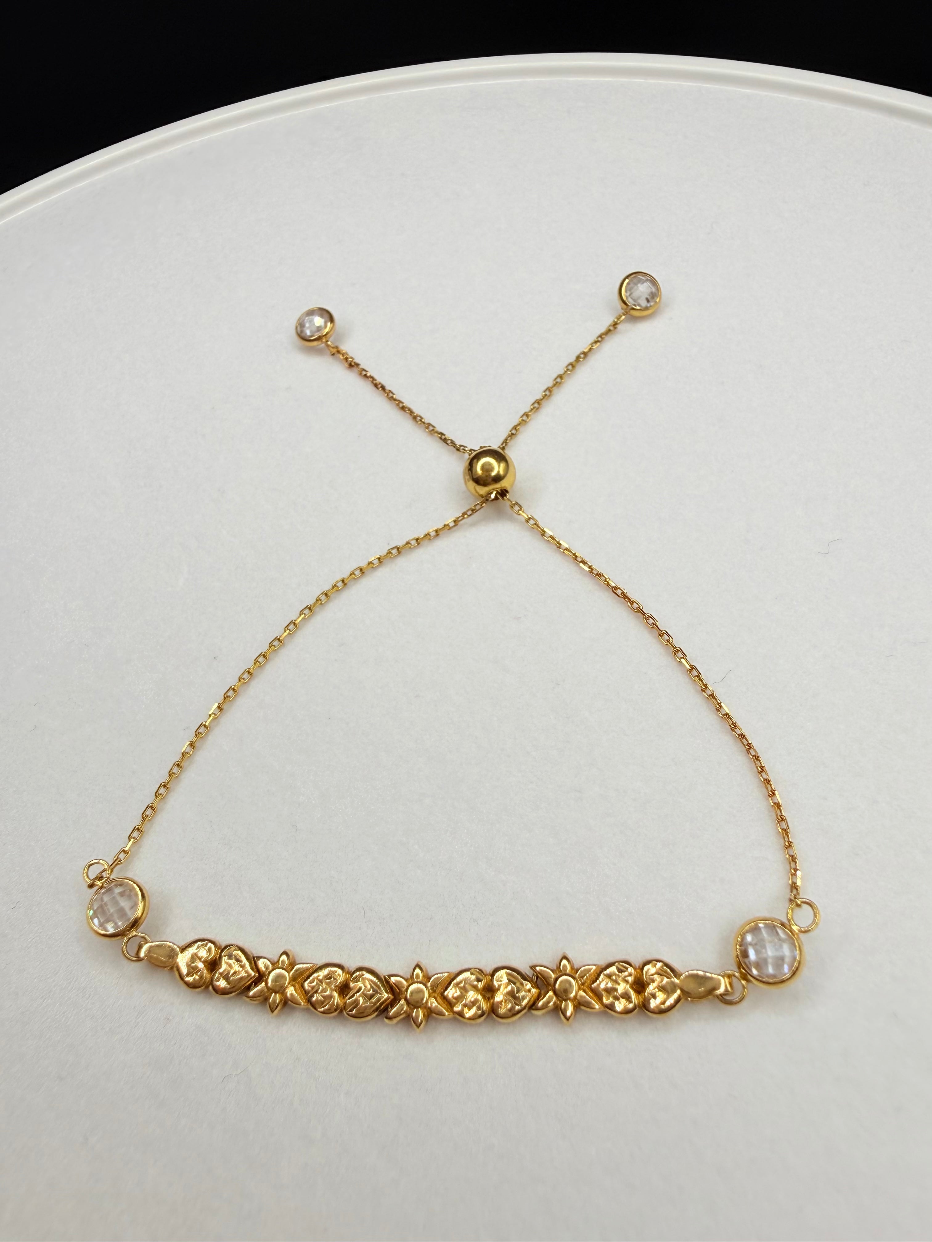 Pulsera Ajustable Oro 18K 2.85 g