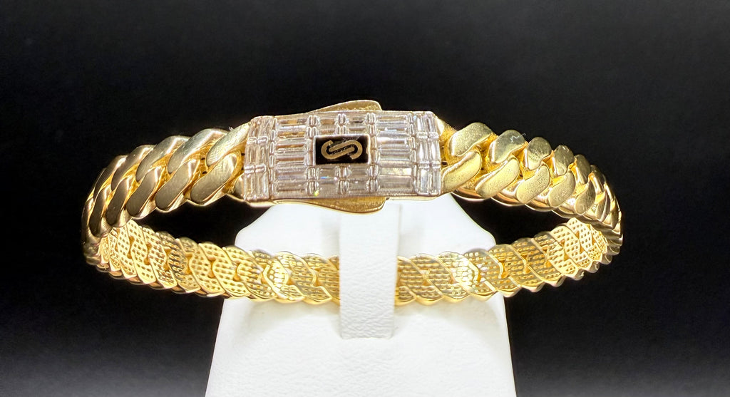 Pulsera Mónaco Cristales Swarovski Oro 18K 12.05 g
