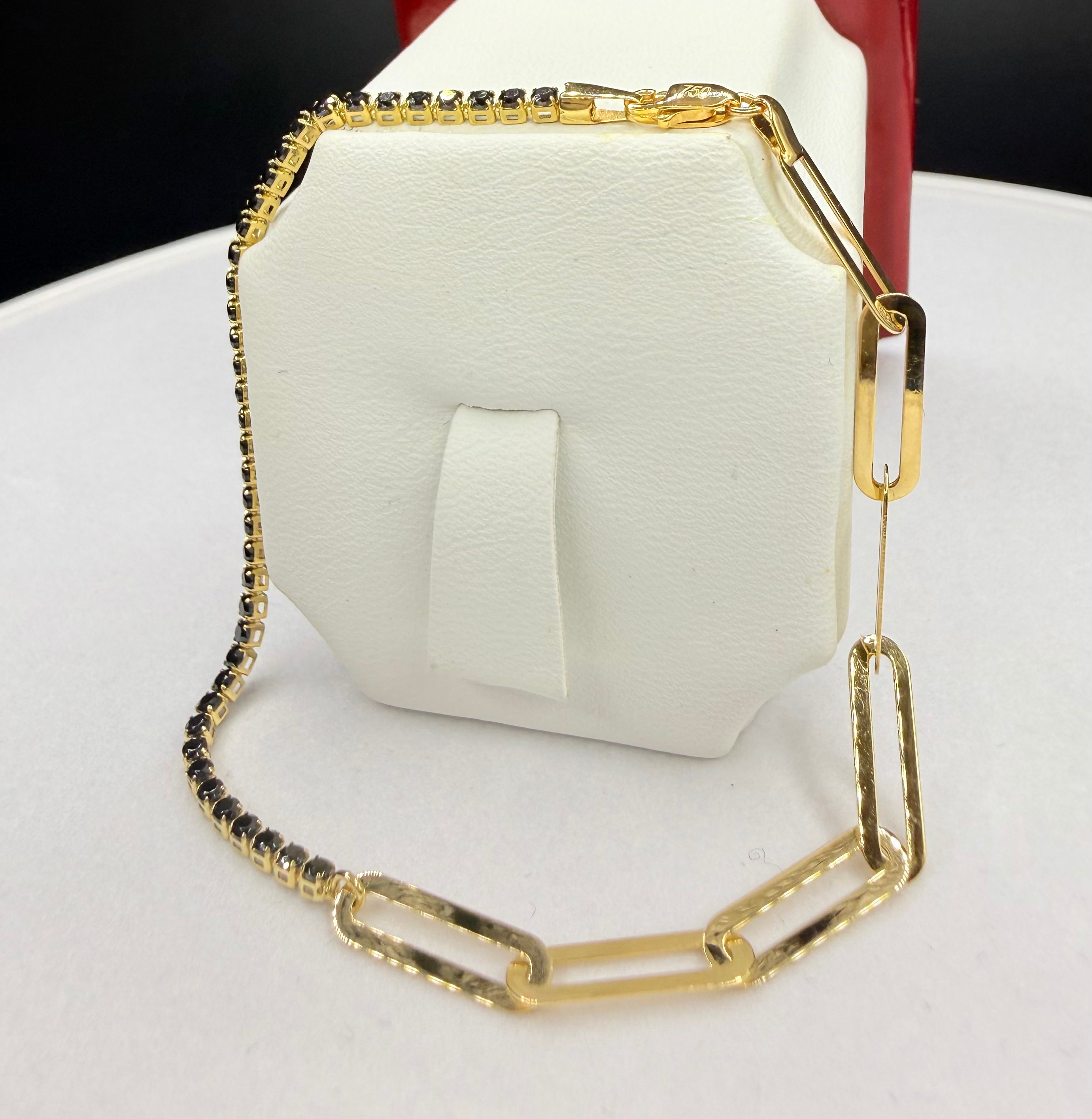 Pulsera estilo Tenis Oro 18K