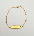 Esclava Placa Bebé Oro 18K 1.73 g