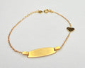 Esclava Placa Bebé Oro 18K 1.72 g