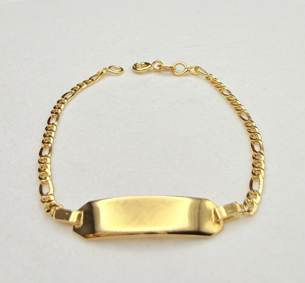18K Gold Cuban-Link Baby ID Bracelet – 2.40 g