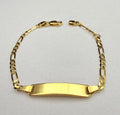 18K Gold Cuban-Link Baby ID Bracelet – 2.40 g