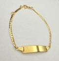 18K Gold Cuban-Link Baby ID Bracelet – 2.28 g
