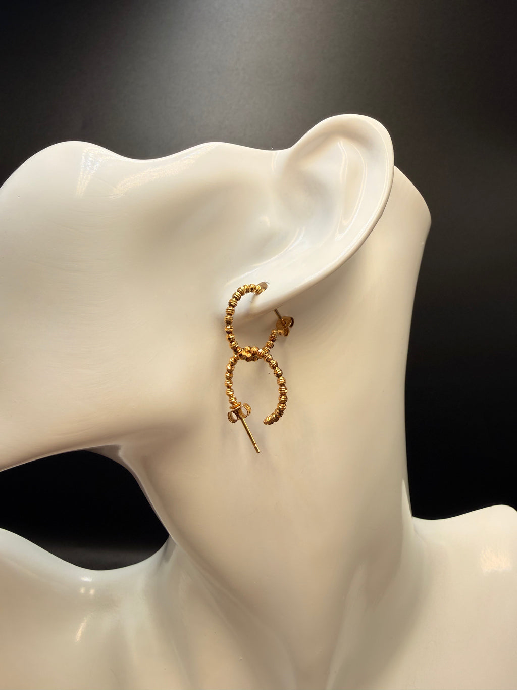 Argollas - Candongas Oro 18K Italiano 2.03 g