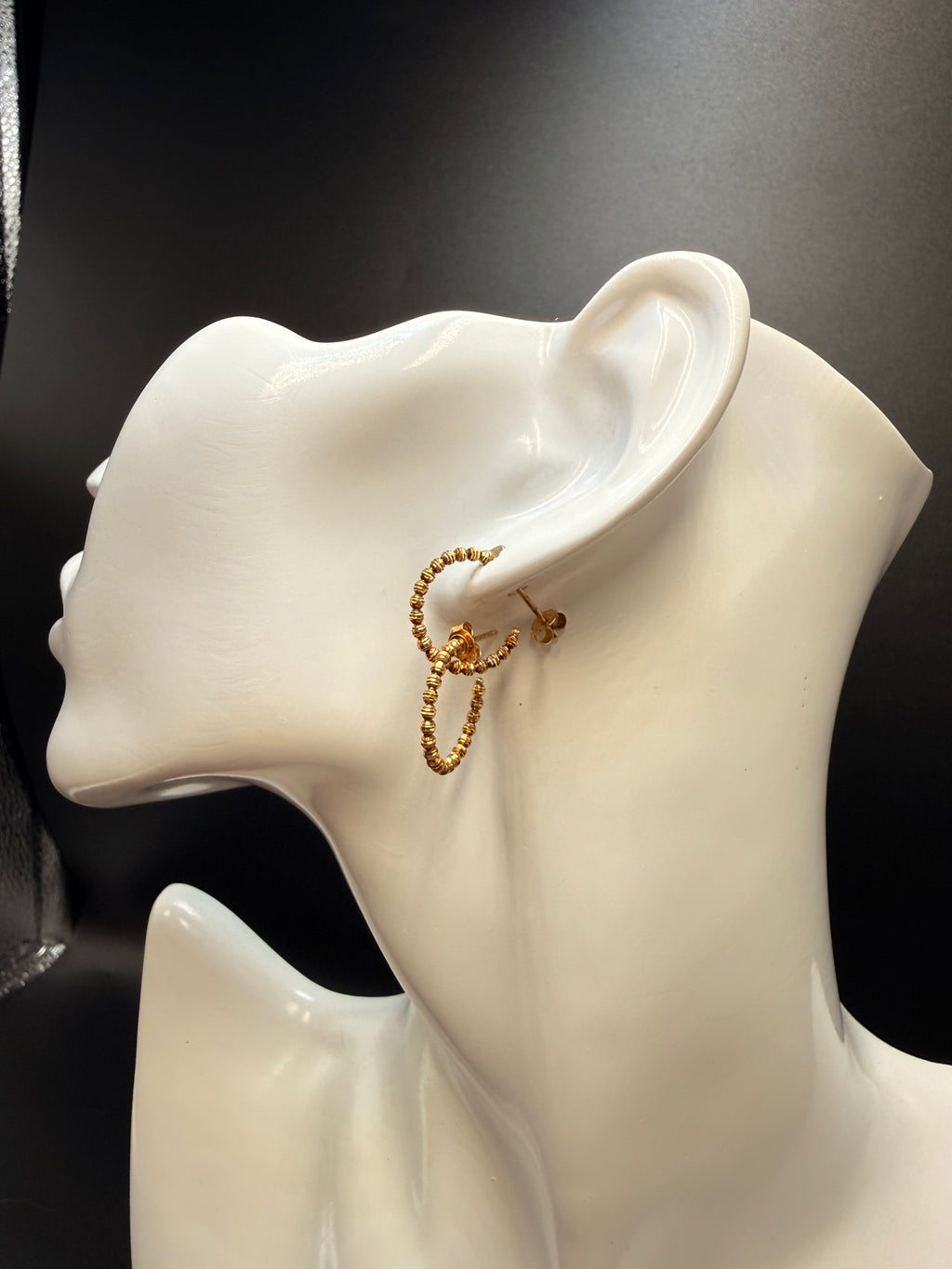 Argollas - Candongas Oro 18K Italiano 2.03 g
