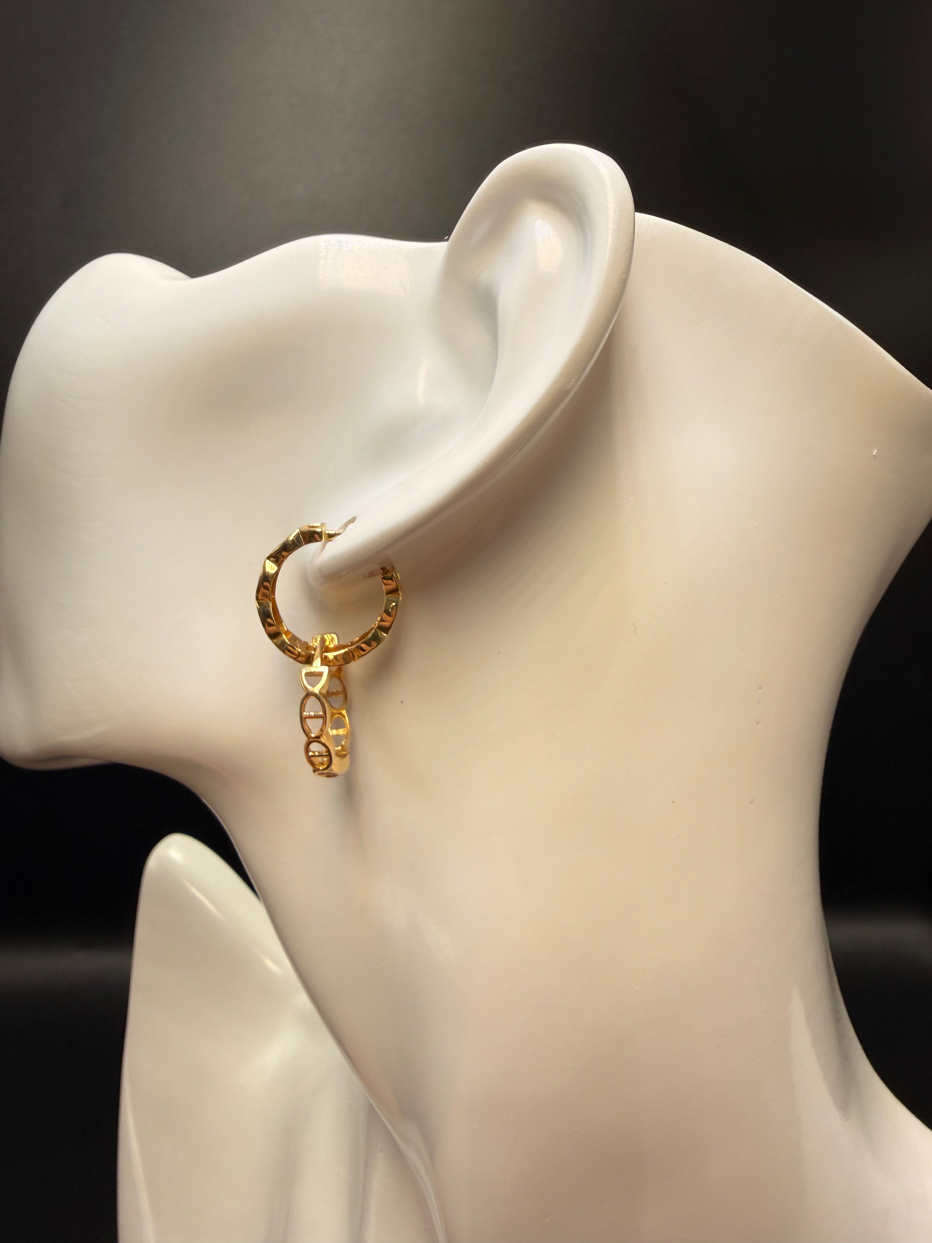 Argollas - Candongas Oro 18K Italiano 2.50 g