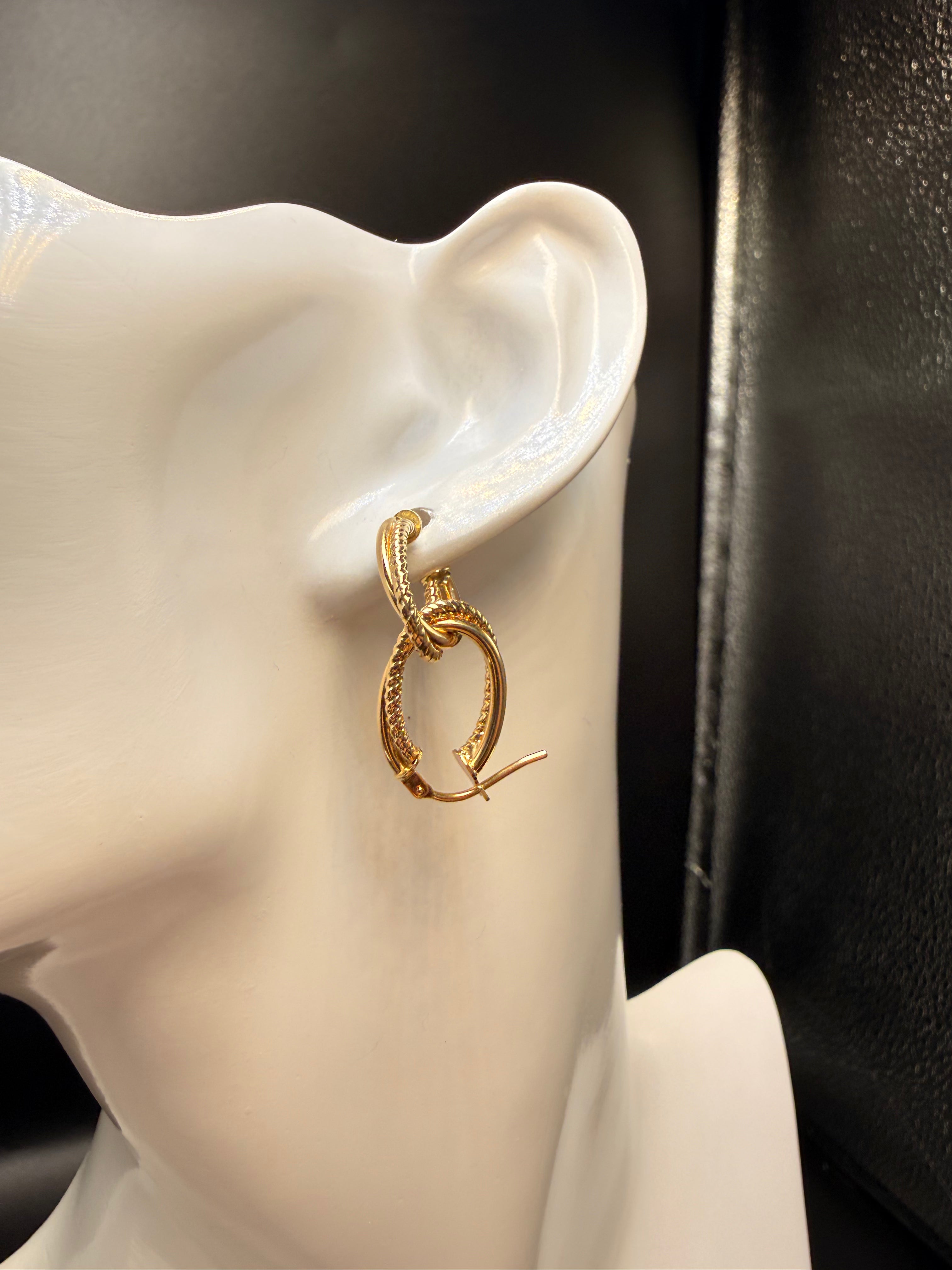 Argollas - Candongas Oro 18K Italiano 1.33 g