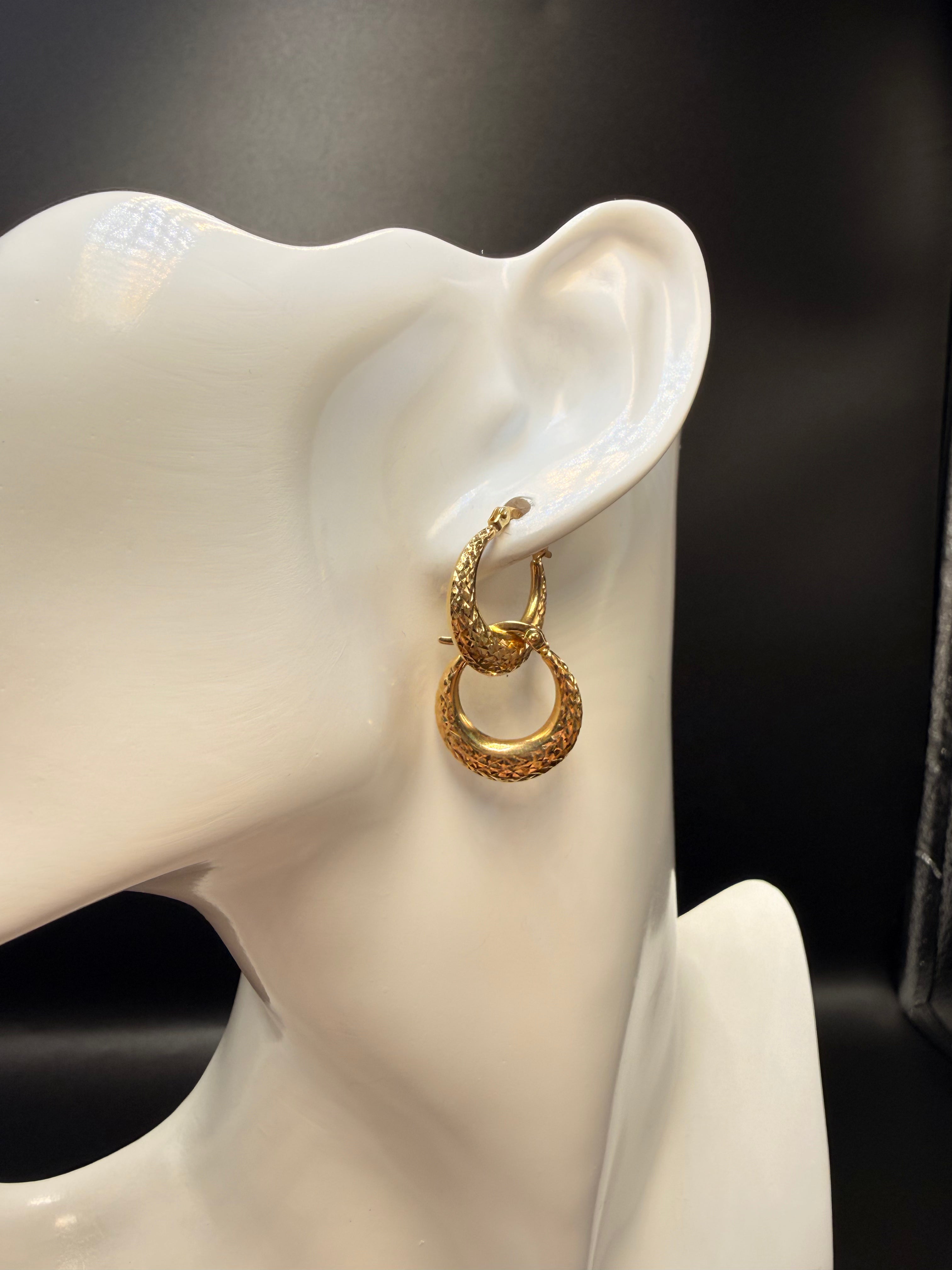 Argollas - Candongas Oro 18K Italiano 1.80 g