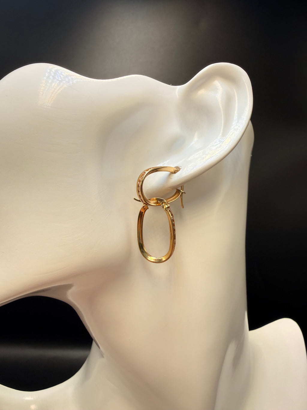Argollas - Candongas Oro 18K Italiano 1.63 g