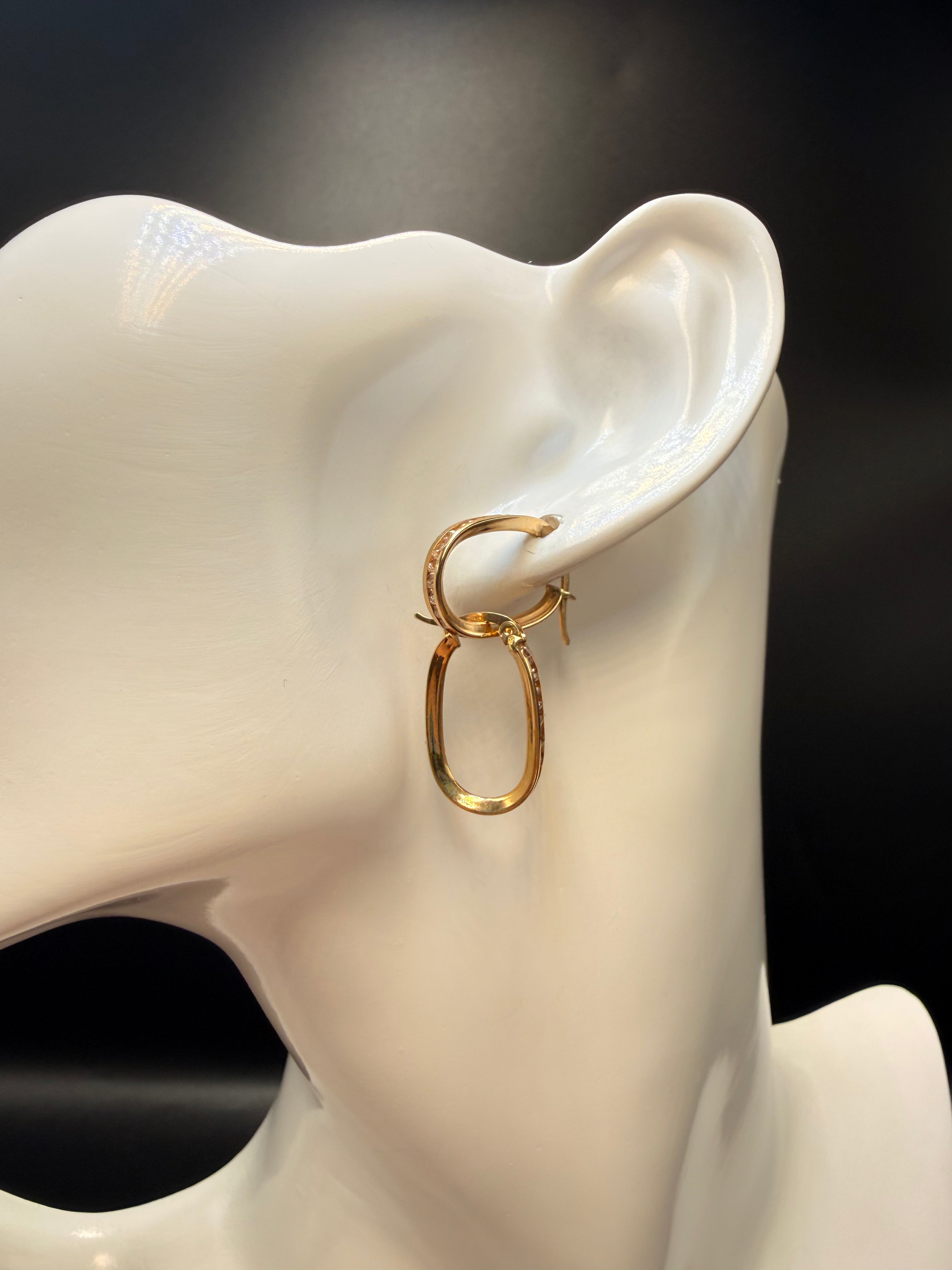 Argollas - Candongas Oro 18K Italiano 1.63 g