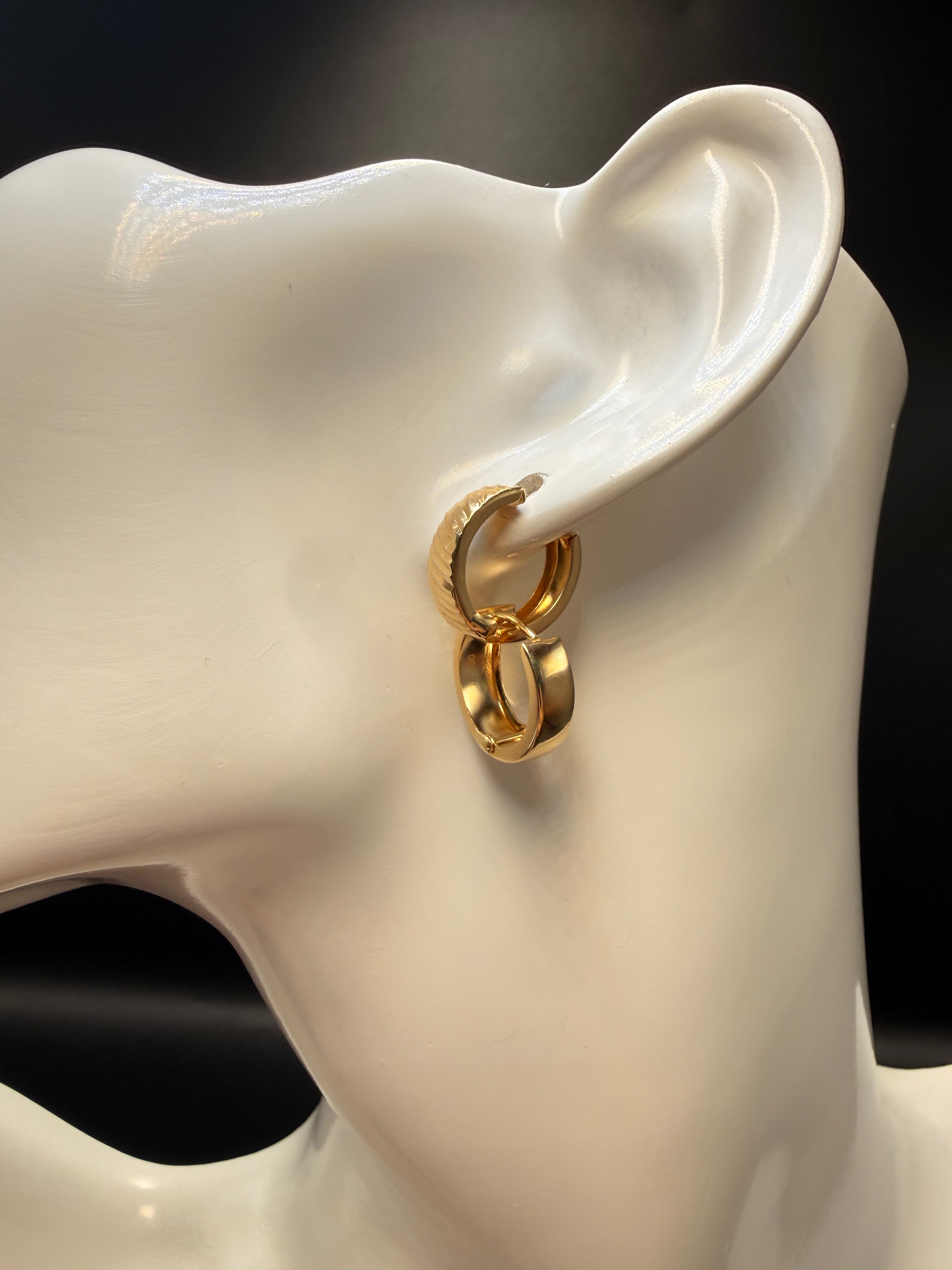 Argollas - Candongas Oro 18K Italiano 2.0 g