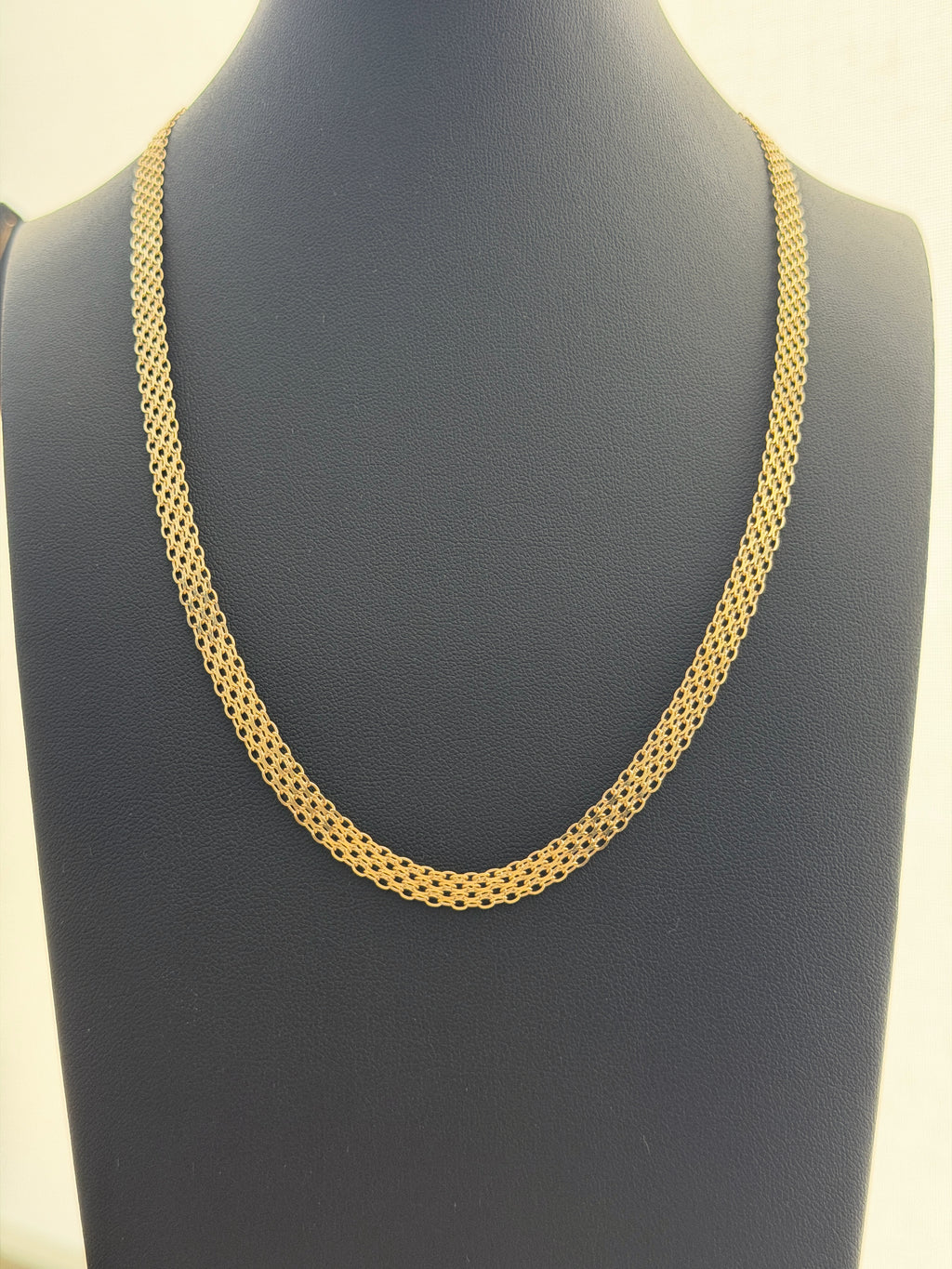 18K Gold Chino Link Chain – 11.23 g For Men