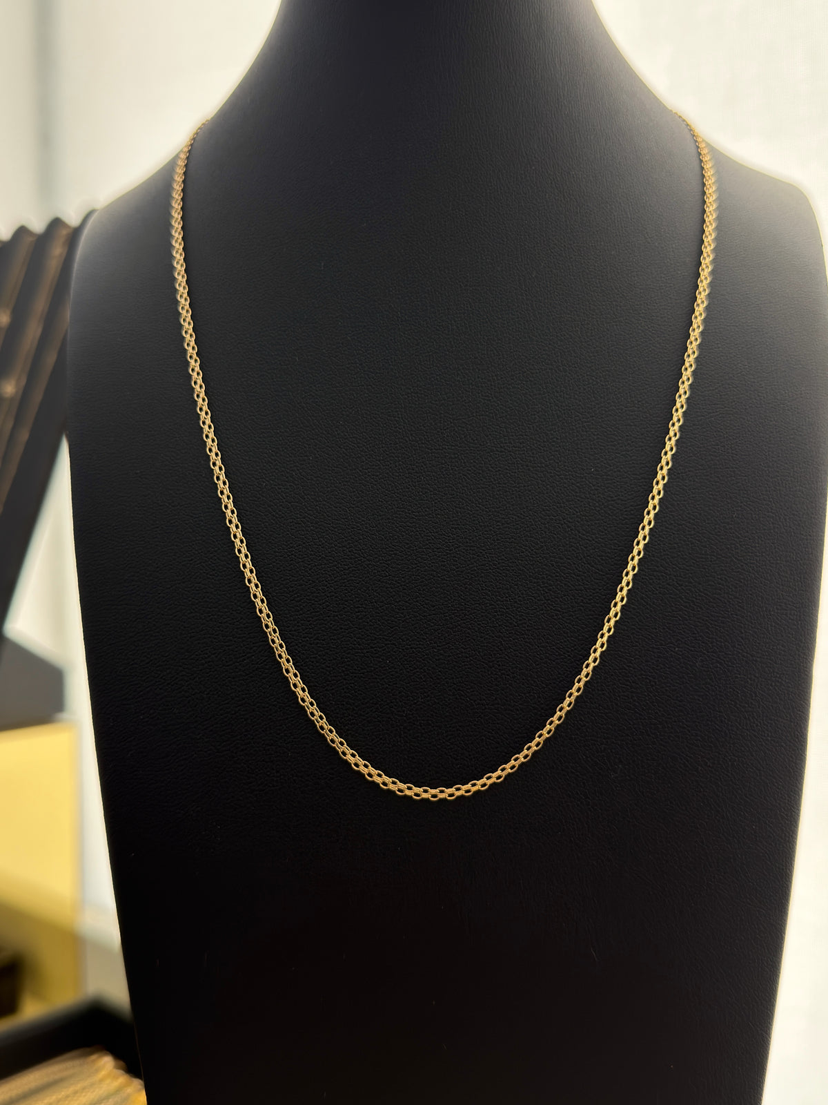 18K Gold Chino Link Chain – 3.37 g For Men