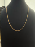 18K Gold Chino Link Chain – 3.35 g For Men