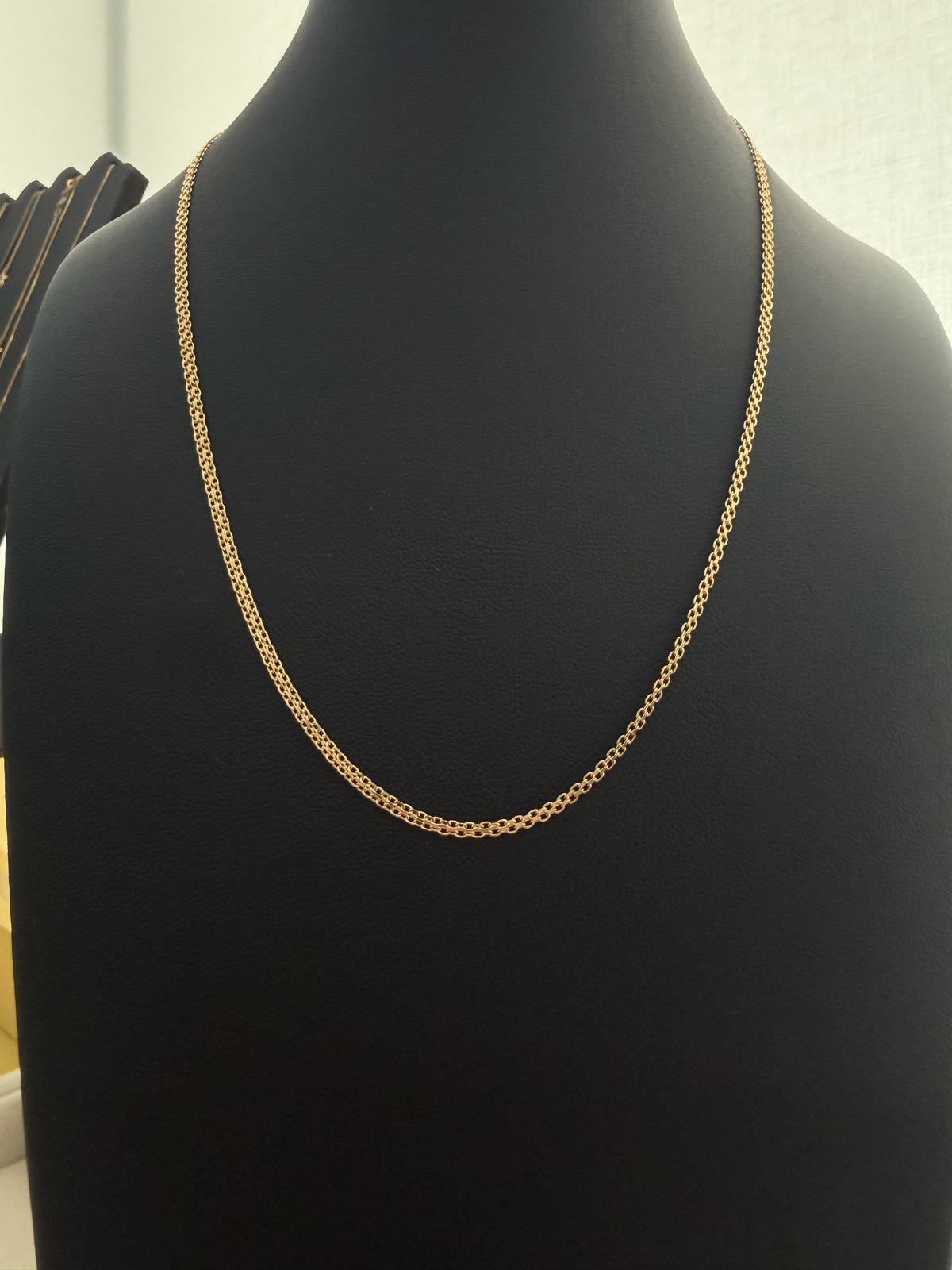 18K Gold Chino Link Chain – 3.35 g For Men