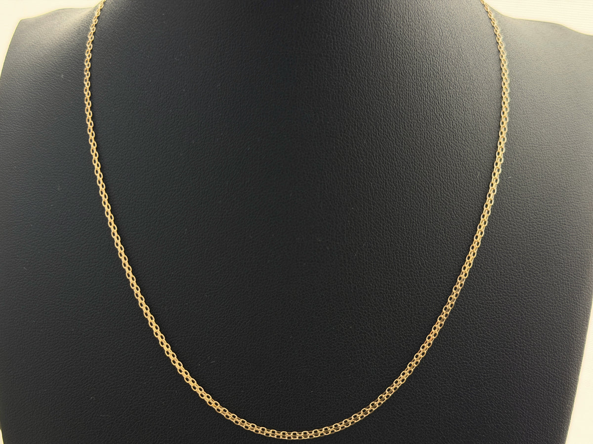 18K Gold Chino Link Chain – 1.84 g For Men