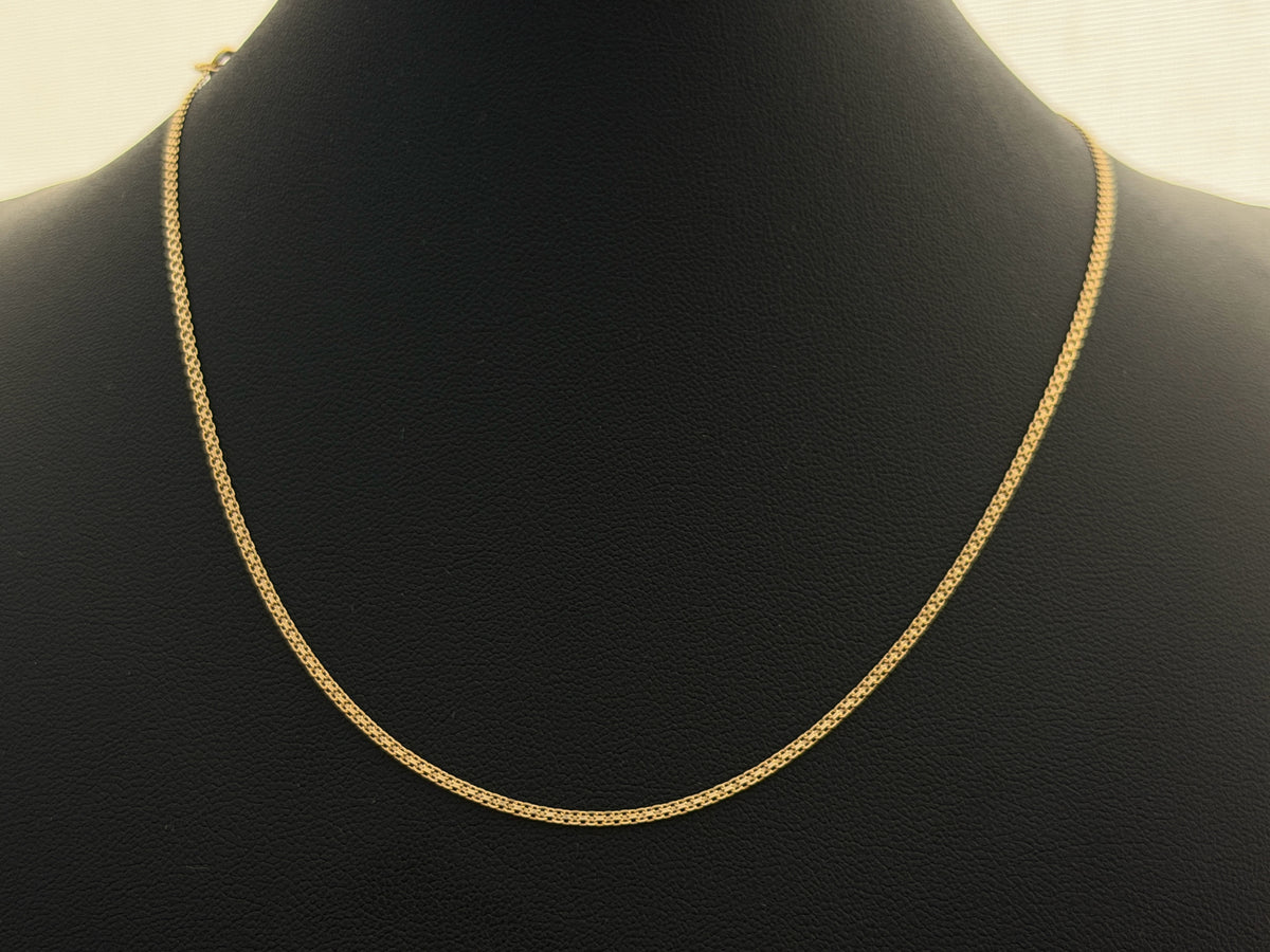 18K Gold Chino Link Chain – 2.20 g For Men