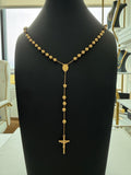 18K Gold Traditional Catholic Rosary Chain For Men
