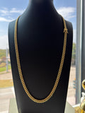 18K Gold Cuban Link Chain with Box Clasp – 35.07g