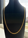 18K Gold Diamond-Cut Cuban Link Chain – 7.84g For Men