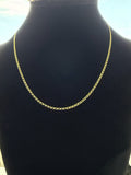 18K Gold Paperclip Chain Necklace For Women