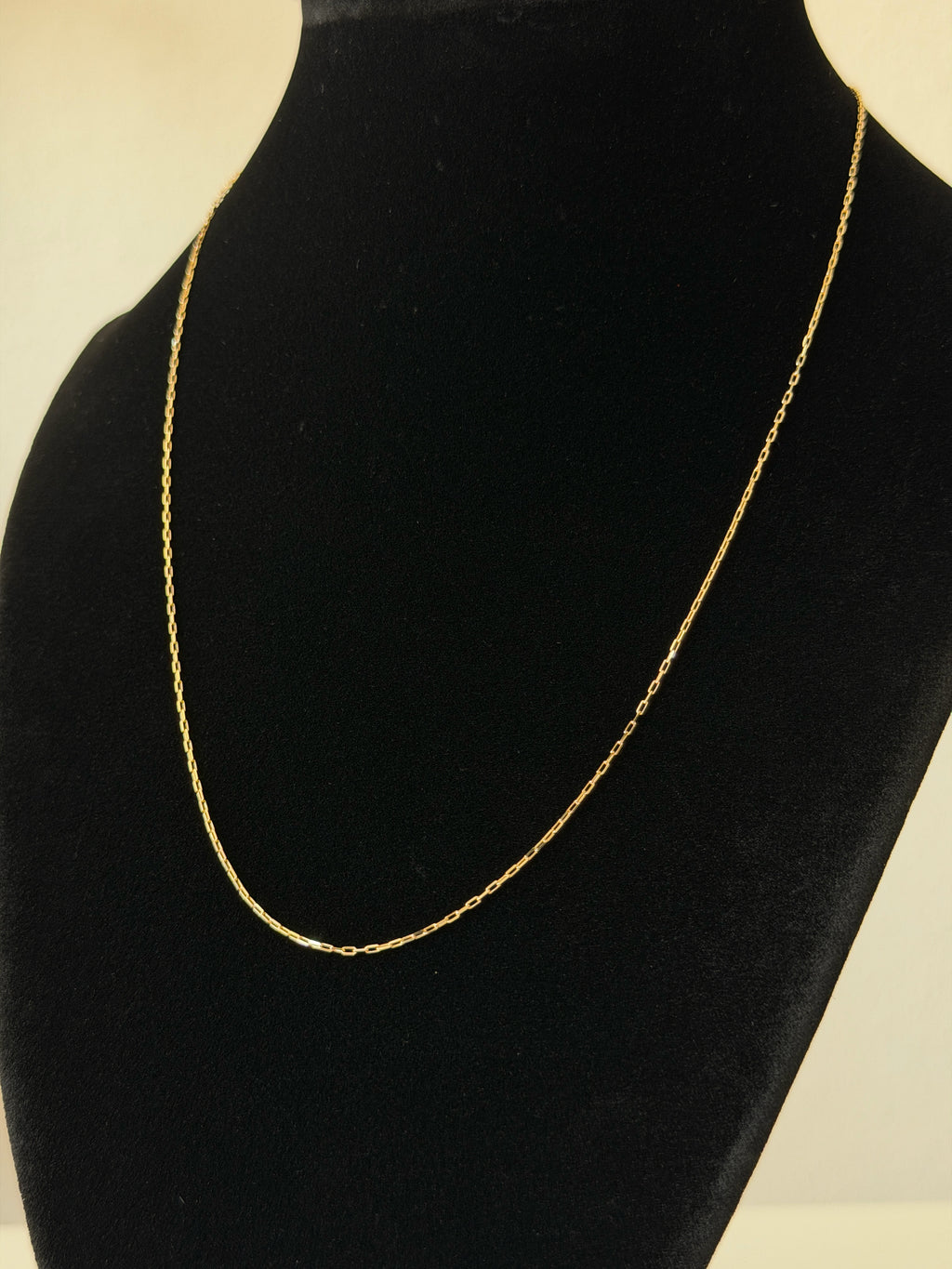 18K Gold Paperclip Chain Necklace – For Women