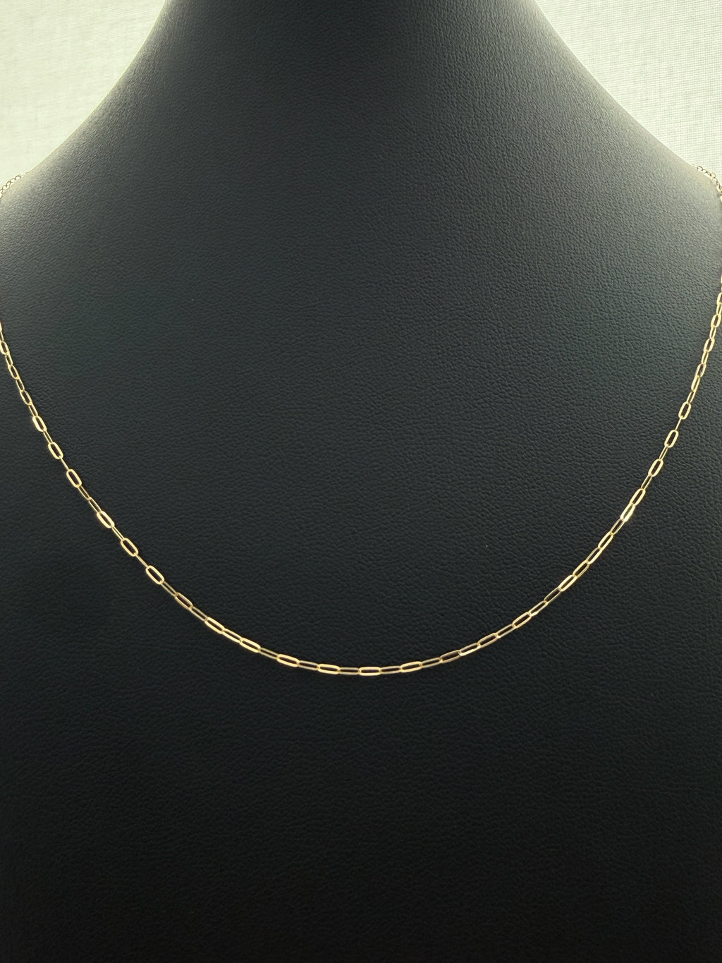 18K Gold Paperclip Chain Necklace – For Women