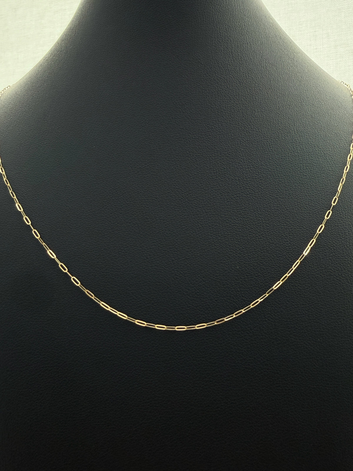 18K Gold Paperclip Chain Necklace – For Women