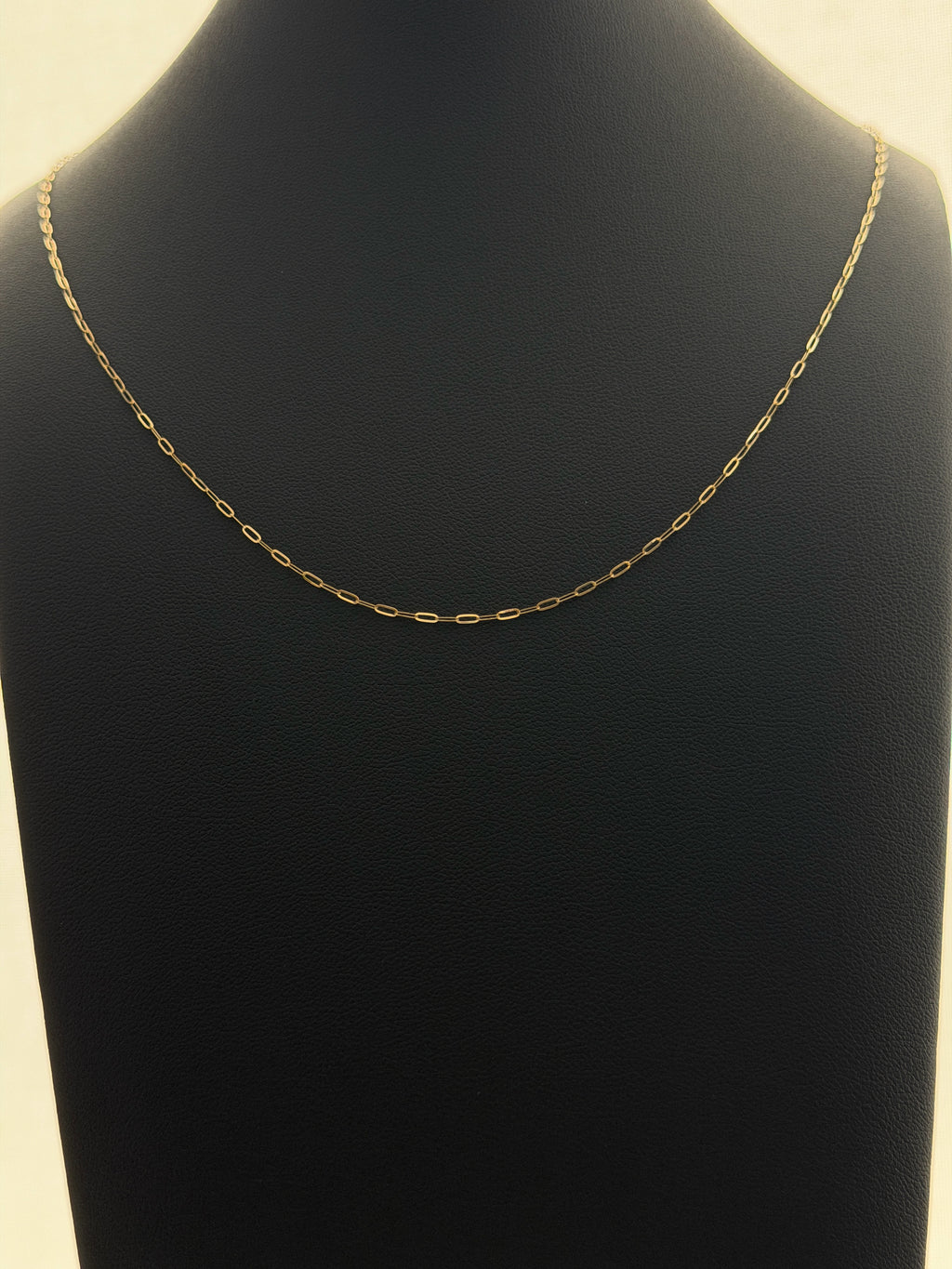 18K Gold Paperclip Chain Necklace – For Women