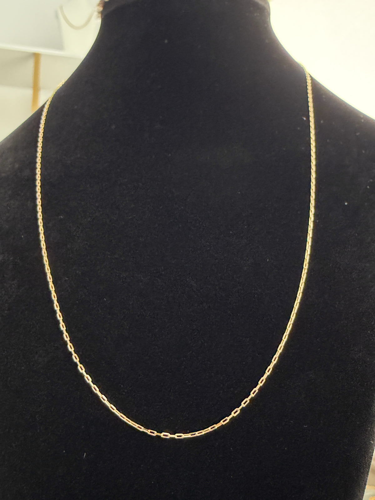 18K Gold Paperclip Chain Necklace – For Women