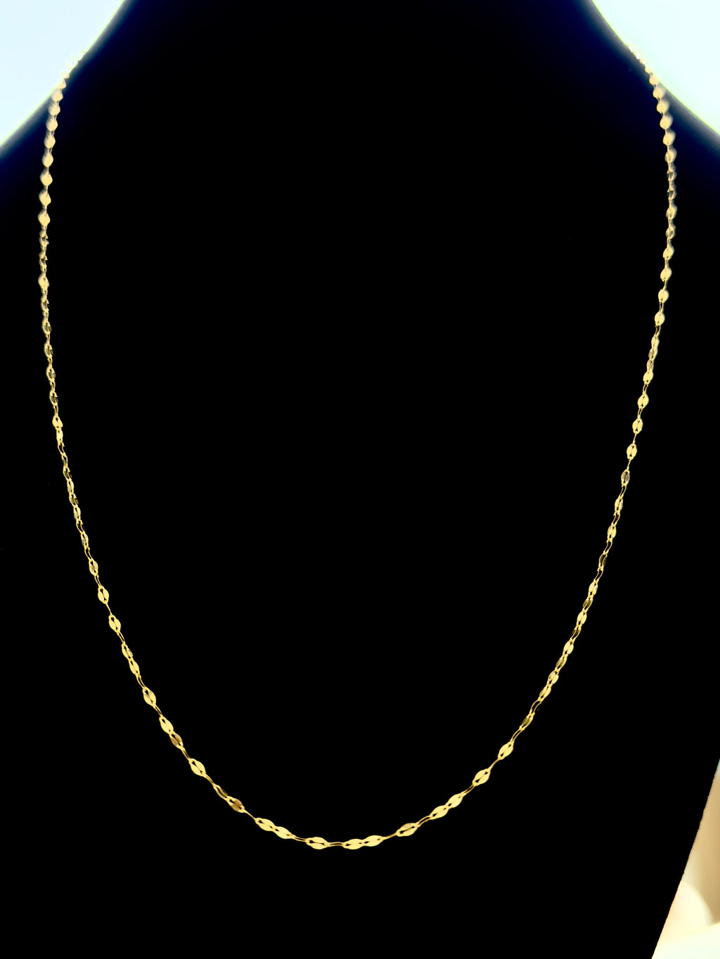 18K Italian Gold Popcorn Chain -  For Women