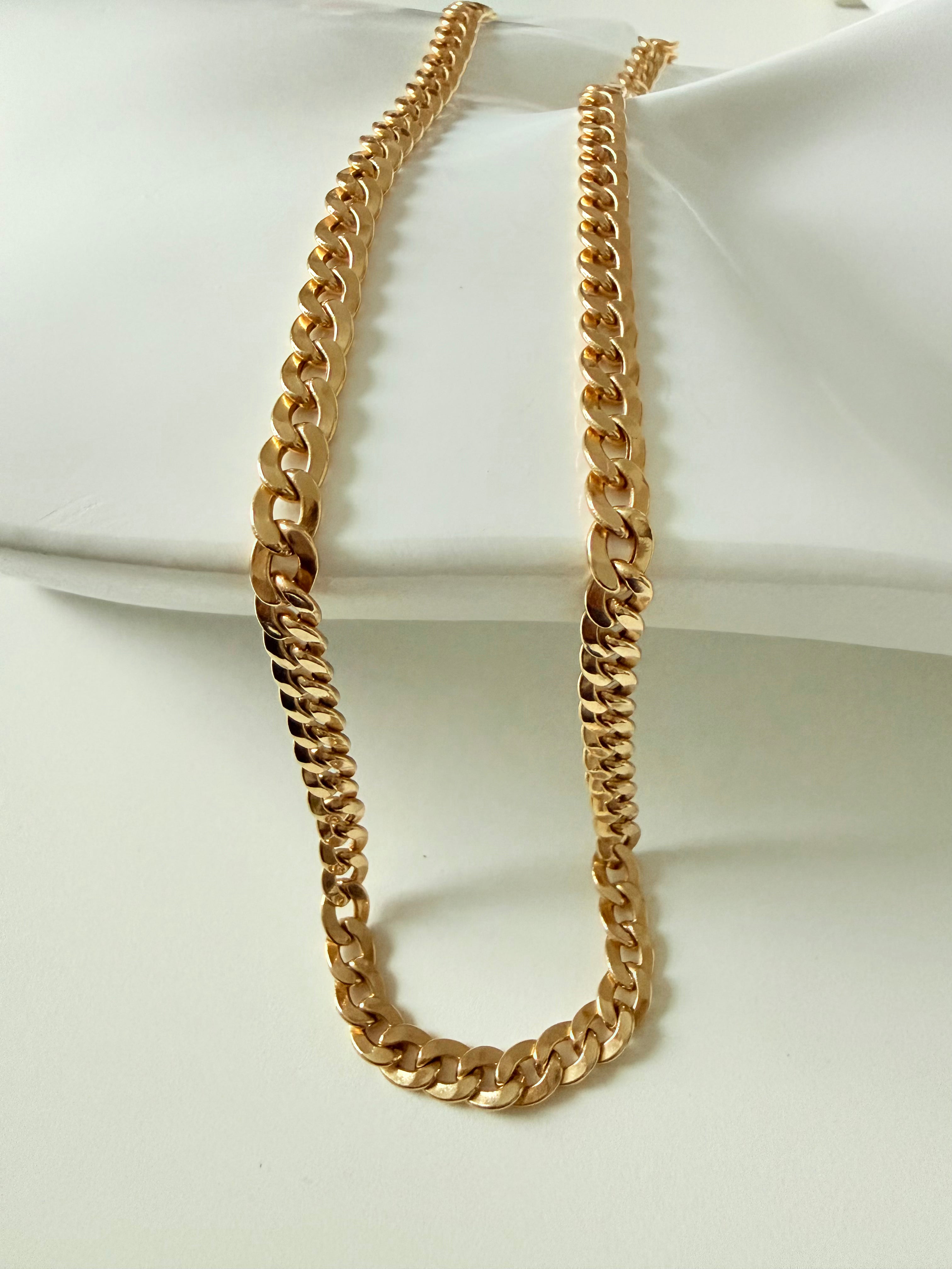 Cadena Cubana Oro 18K 19.25 gm