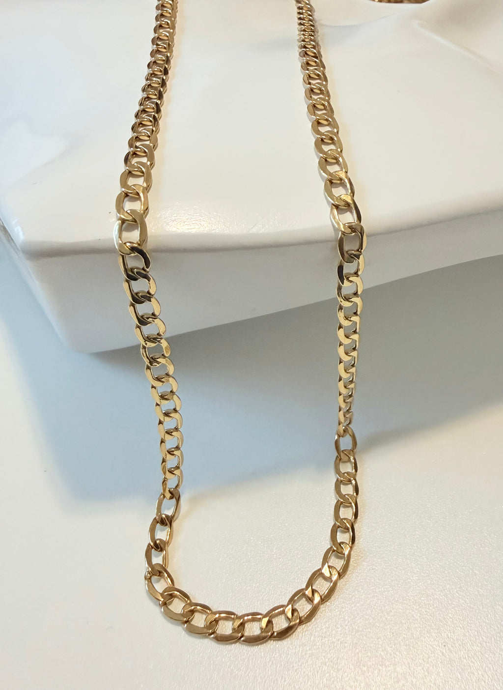 Cadena Cubana Abierta Oro 18K