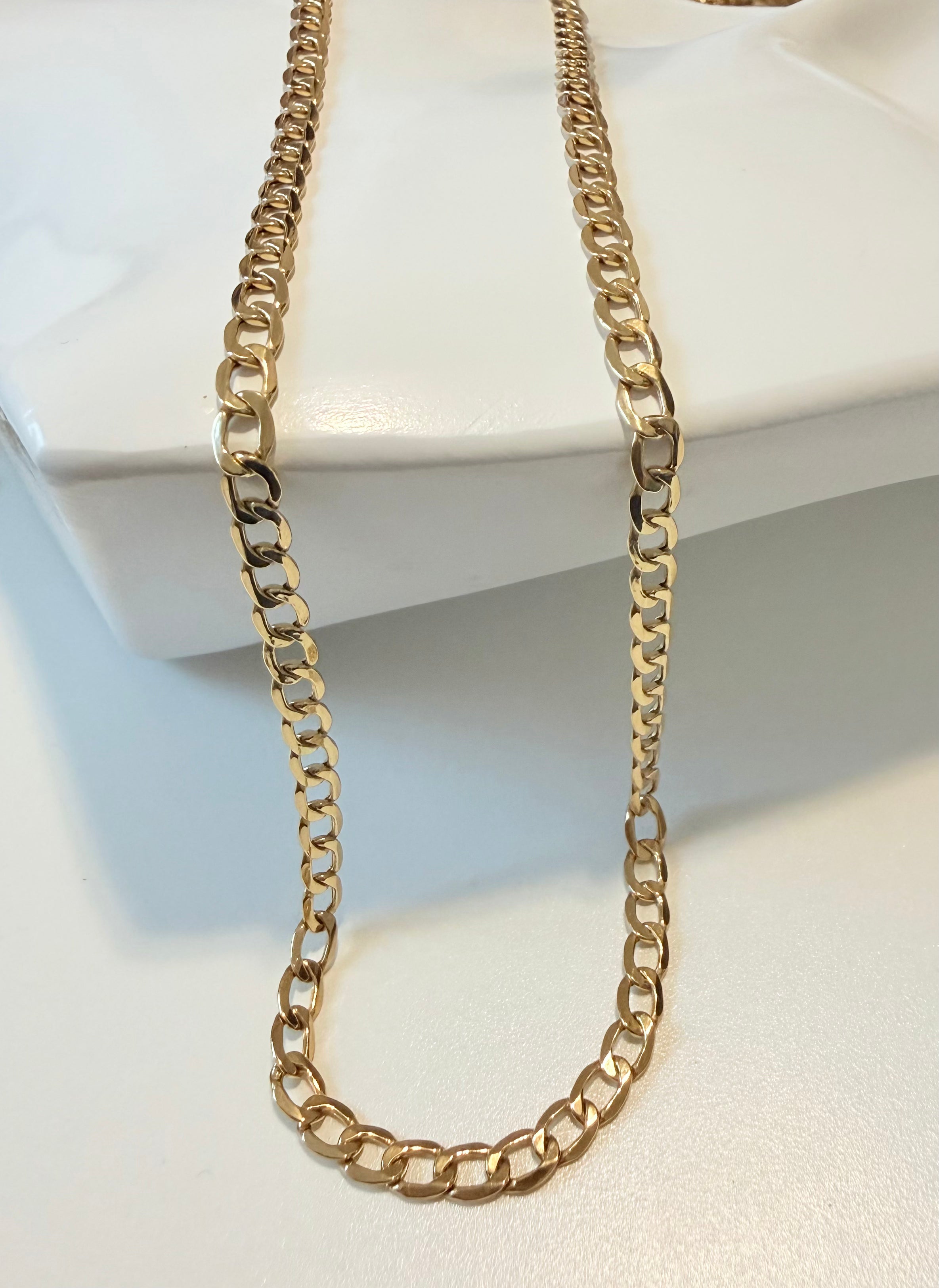 Cadena Cubana Abierta Oro 18K