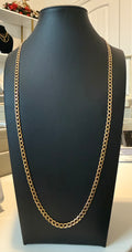 18K Gold Open Cuban Link Chain – 9.06g