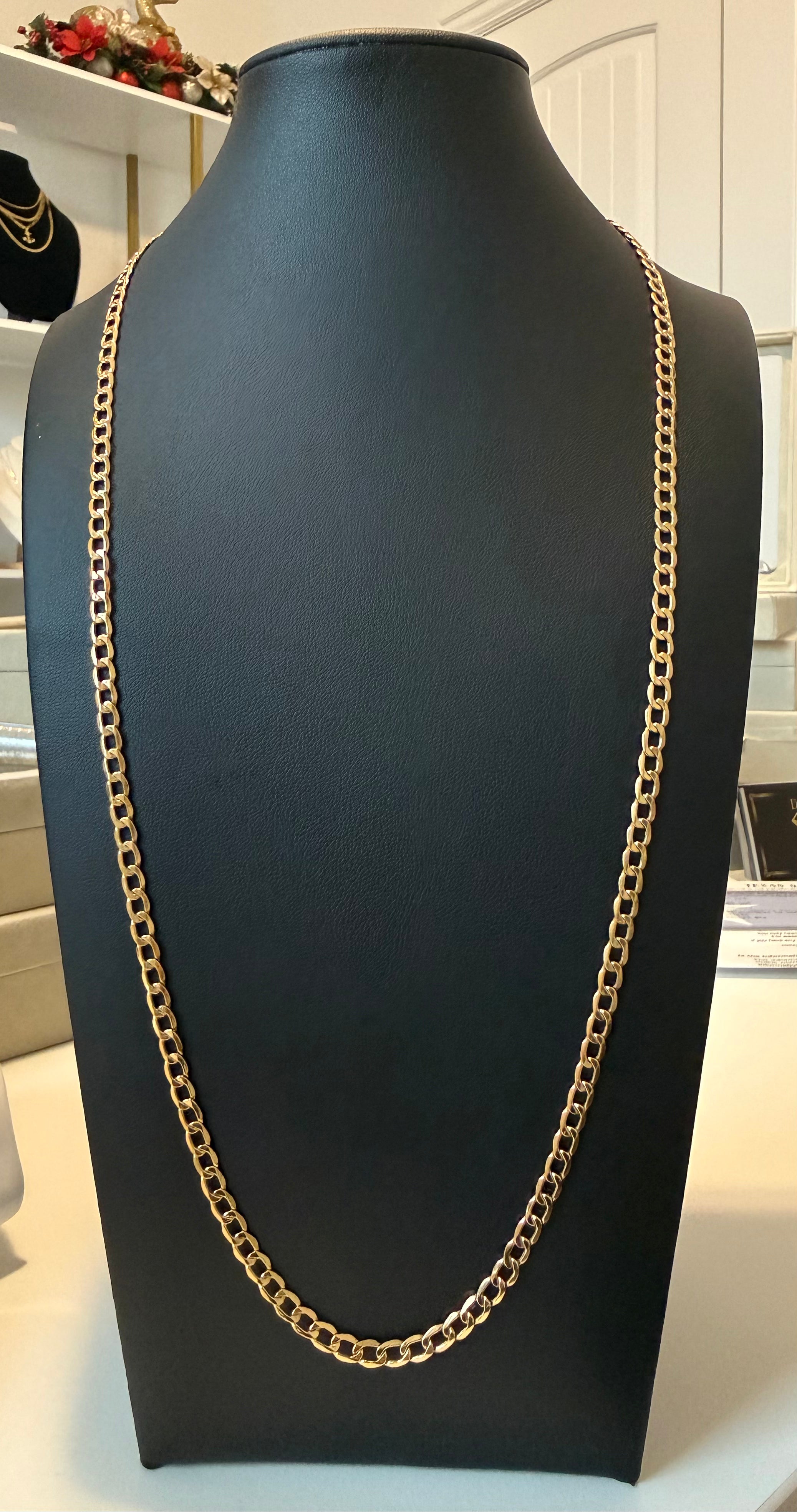 Cadena Cubana Abierta Oro 18K