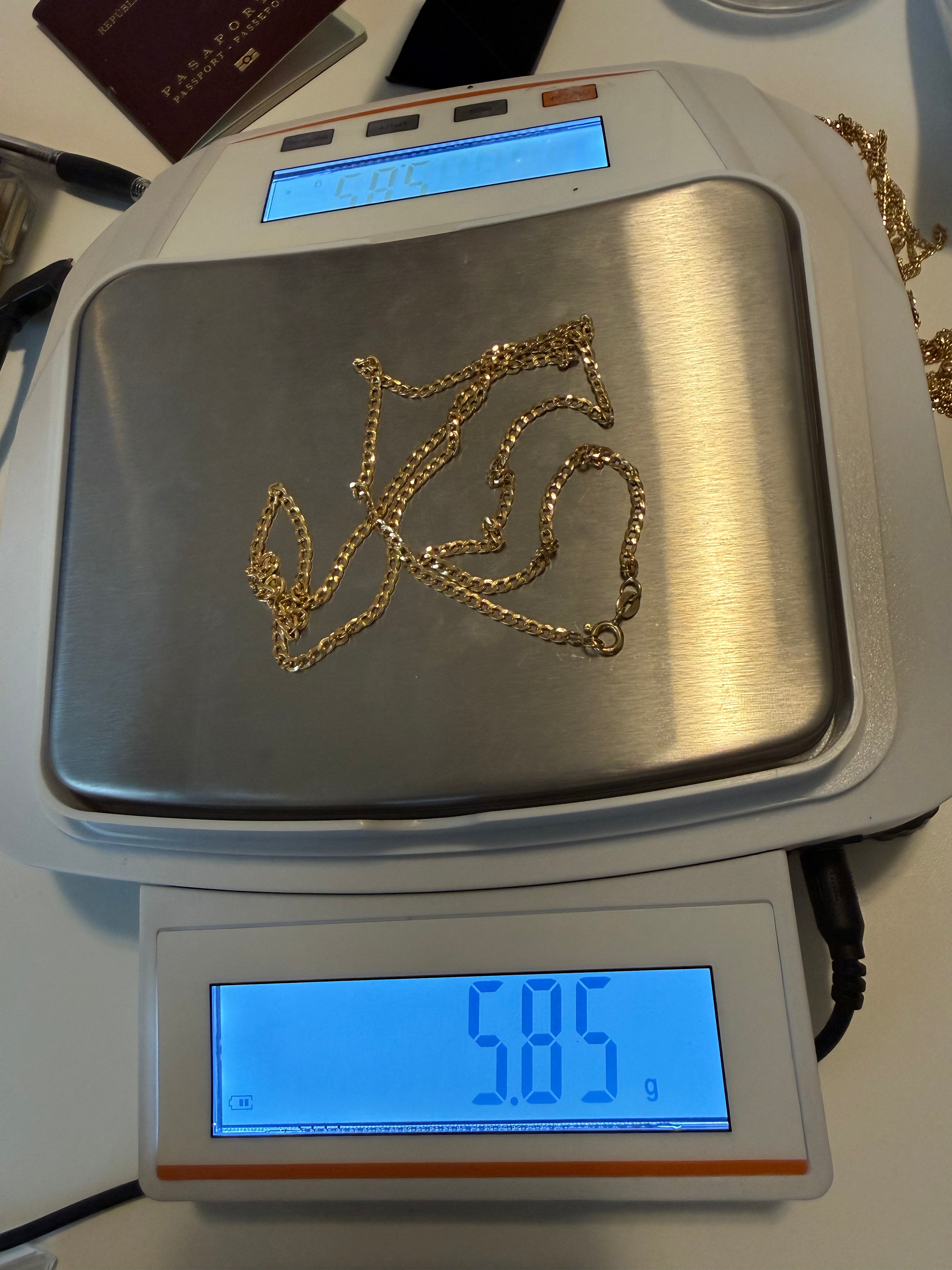 Cadena Cubana Oro 18K