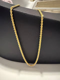 18K Gold Cord Rope & Bow Necklace – 6.24g
