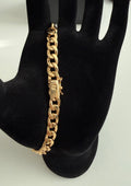 18K Gold Cuban Link Bracelet with Box Clasp – 7.03g
