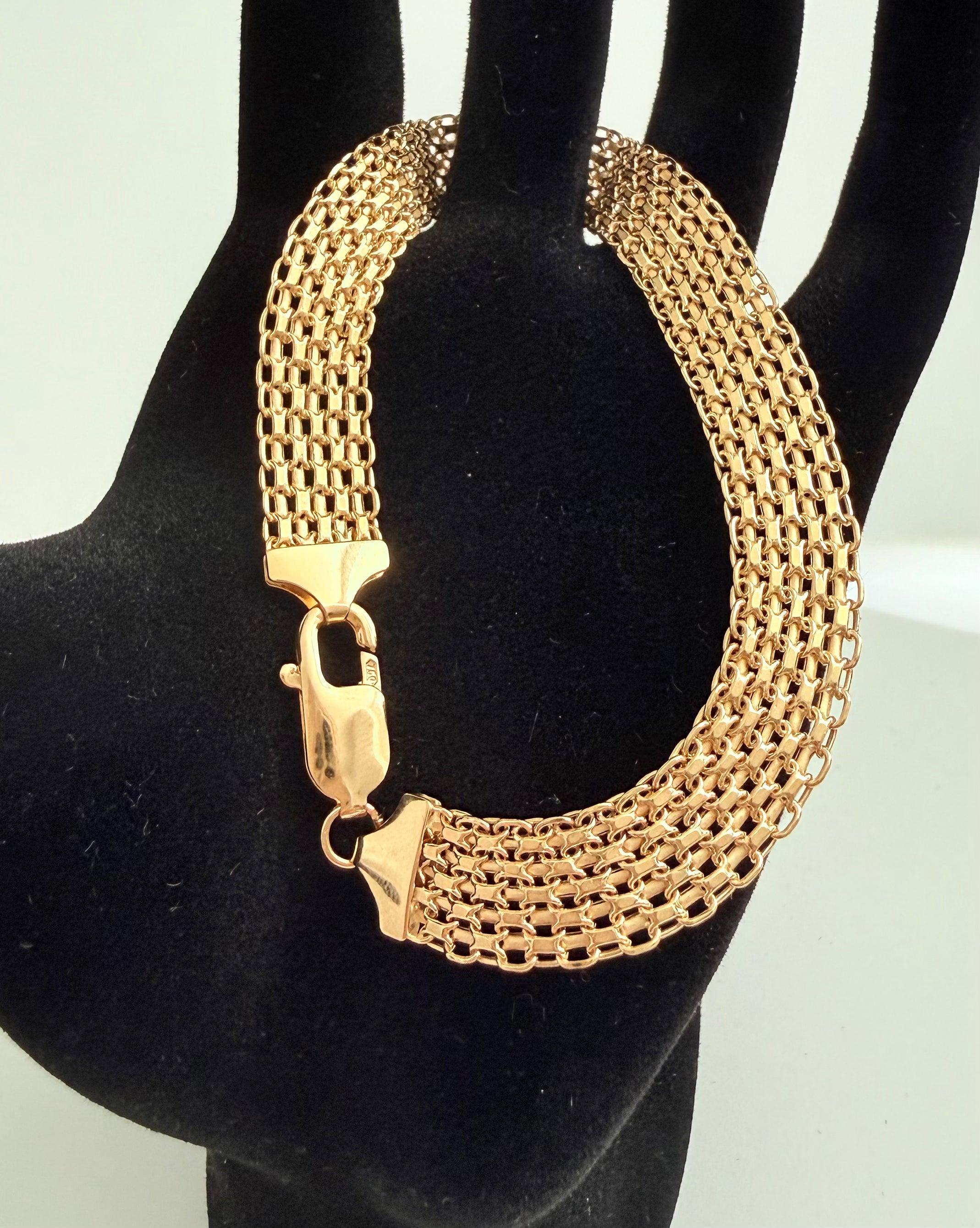 18K Gold Chino Link Bracelet – 7.67g