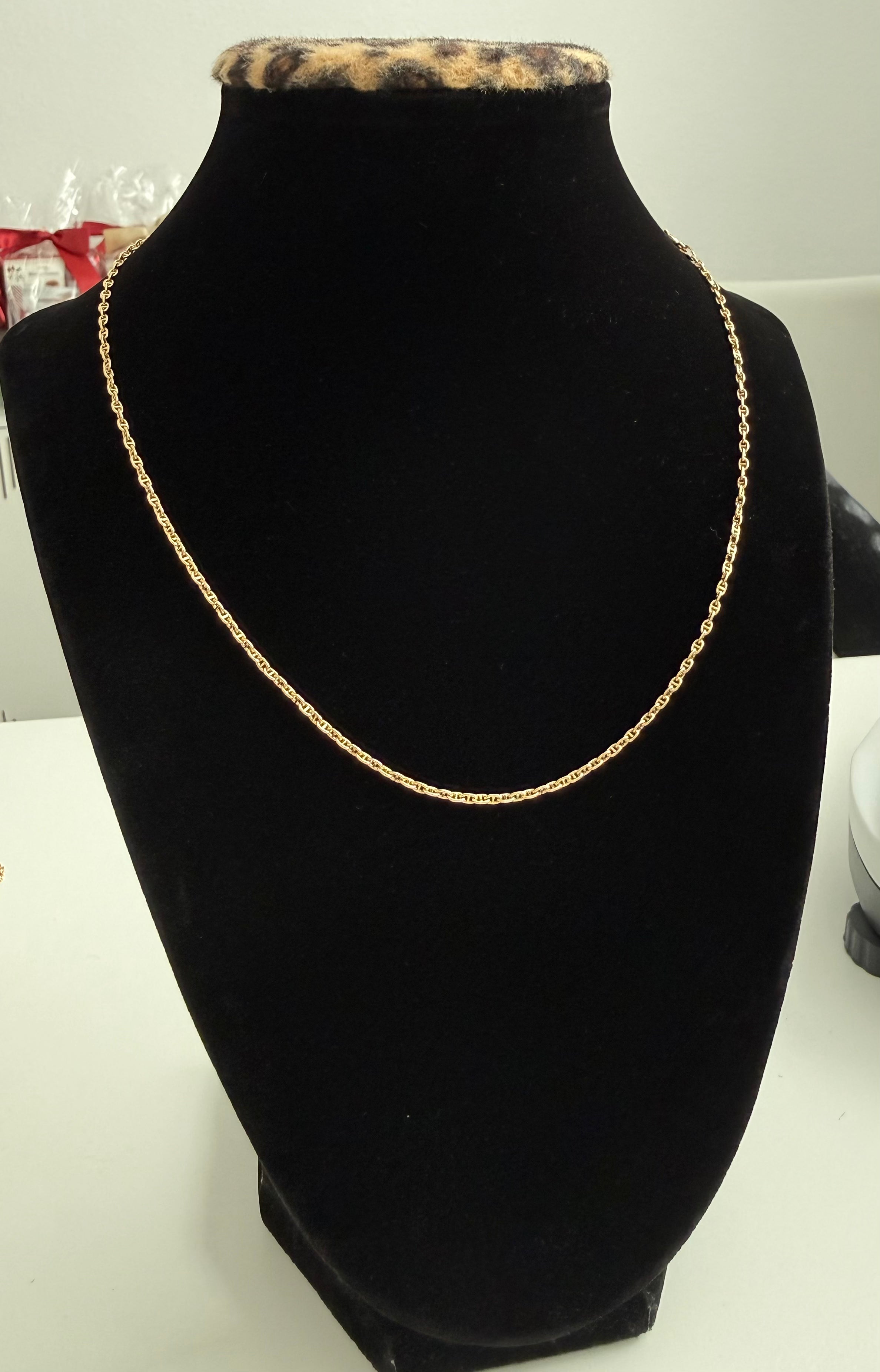 18K Gold Gucci Sailor Link Chain – 2.55g