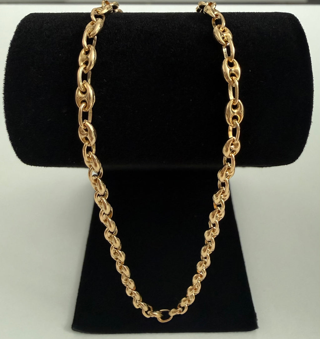 18K Gold Gucci Link Chain – 9.90g